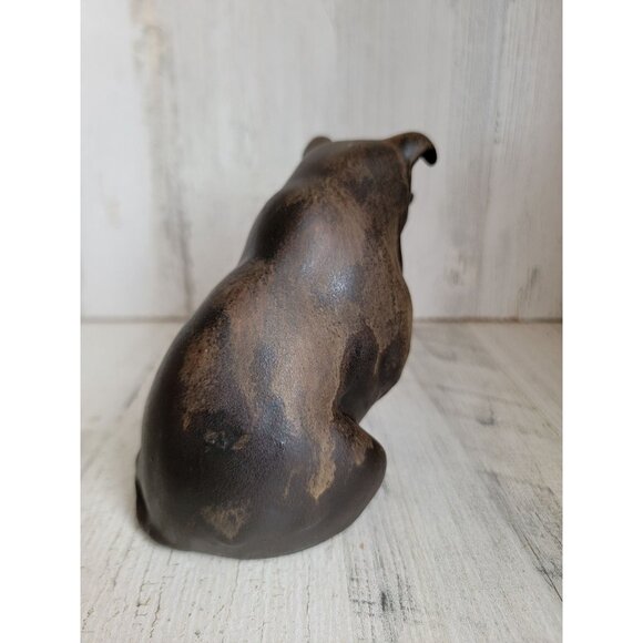 Vintage brown Pig farm animal unique figure home decor xmas - Picture 5 of 7